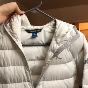 Eddy baeur puffer jacket white women